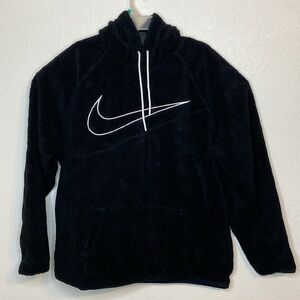 Nike Men’s Black Sherpa Pullover Hoodie Size L
